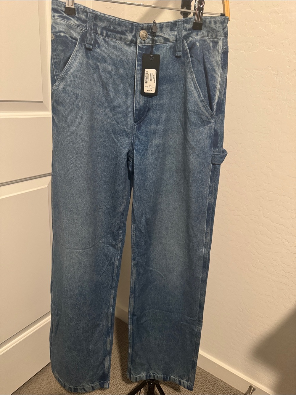rag & bone Light Blue Straight-Leg Carpenter Jeans